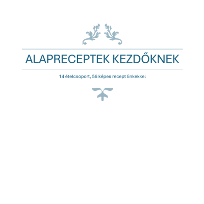 Alapreceptek kezdőknek