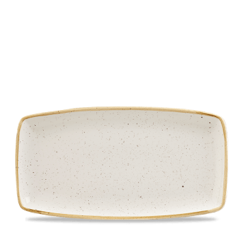 Barley White szögletes lapos kerámia tál 35-19 cm