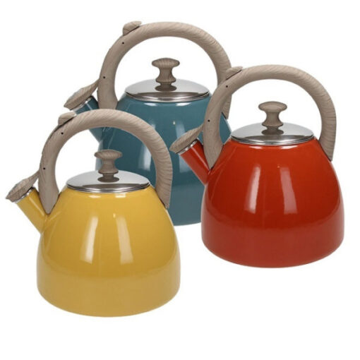 Vintage 2,5 literes színes indukciós rozsdamentes teafőző