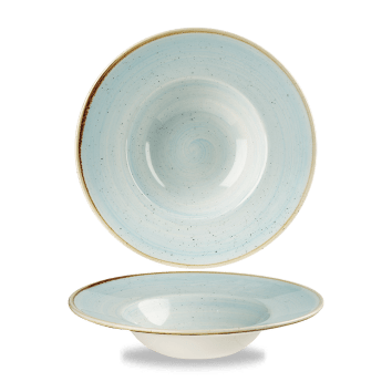 Duack Blue kerek peremes mély kerámia tányér 24, cm